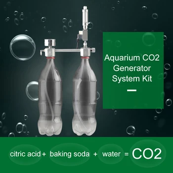 Akvaariumi DIY CO2-Generator System Kit koos solenoidventiil Mull Counter & Check Süsinikdioksiidi Reaktori Komplekt Taimed Akvaarium