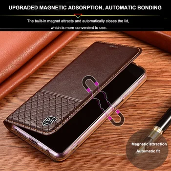 Luksus Ehtne Nahk Case For iPhone Mini 12 11 12 Pro Max 6s 7 8 Plus X-XR, XS Max Magnet Klapp, Rahakott Juhtudel