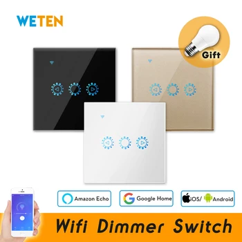 WiFi Dimmer Lüliti Smart Light Touch Lüliti 110V 220V EU UK Standard LED-Lamp eWeLink App Töö Amazon Alexa Google Kodu