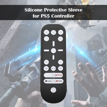 Silikoon Puhul PS5 mängukonsooli puldiga Põrutuskindel Kate Nahale Täieliku Kaitse Kest Puhul PS5 Accessorie