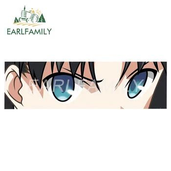 EARLFAMILY 15cm x 4,5 cm Klassikaline Anime Rin Tohsaka Peek Silma Laksu Auto Kleebis, millel on JDM Auto Mootorratta Kiiver Decal Cartoon Tüdruk Silmad