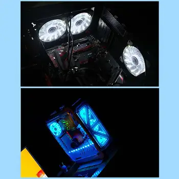 Etmakit 12cm Ultra Silent LED Juhul Fännid Kerge Kuni 15 Ledid Jahutust Anti-Vibratsiooni PC Arvuti Heatsink Külmik Ventilaator NK-Uudised
