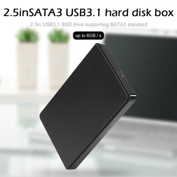 USB-3.1 SATA3 kõvaketas Kõvaketas 2.5 tolline Ruum Leibkonna Arvuti Ohutus Osad SSD HDD Ketta Kasti Tüüp C 3.1 Kohtuasjas