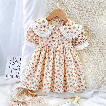 Baby Girl Dress 2021 Suvel Lapsed Printsess Kleidid Tüdrukute Lilleline Kleit Beebi Riided, Laste Kostüüm 2 3 4 5 6 Aastat Vestidos