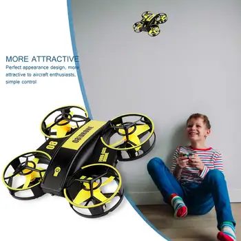 Mini Remote Control Quadcopter With Fixed Altitude Pressure Light Drone Remote Control Airplane Toy