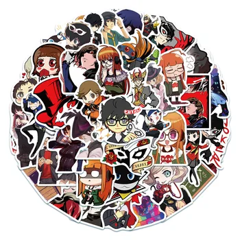 50TK Jaapani Anime Persona 5 Mängu Peace Kleepsud Mootorratta Pagasi Sülearvuti Rula Jalgratta Kleebised Graffiti F3 Kleebis