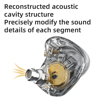 MS ZAS Kõrvaklapid 7BA+1DD Dünaamiline Hübriid Juhtmega Kõrvaklapid HiFi Bass Sport Peakomplekti Mikrofon Kõrva Monitorid
