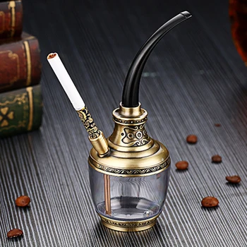Weed Vintage Hookah Shisha Vee Toru Filtri Sigareti Omanik Suitsetamise 3 in 1 Hakitud Tubaka Vee Torud Puhkus Meestele Kingitused