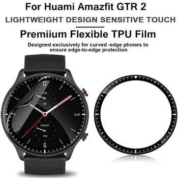 3D Kaardus Selge TPÜ Täieliku Katvuse Screen Protector For Huami Amazfit GTR 2 Smart Watch kaitsekile Kaas Amazfit GTR 2