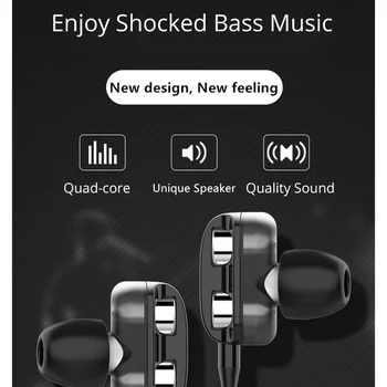 3.5 mm Juhtmega Kõrvaklapid Koos Bass Earbuds Stereo Kõrvaklapid Muusika Sport Gaming Headset Koos Mic Xiaomi IPhone Huawei Samsung