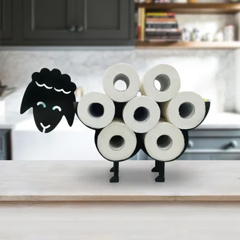 Armas Lamba kassi Wc-Paberi Hoidja raud hoidmine paber seista Loominguline lamba pea design seinale paigaldatud wc-paberi ladustamise rack
