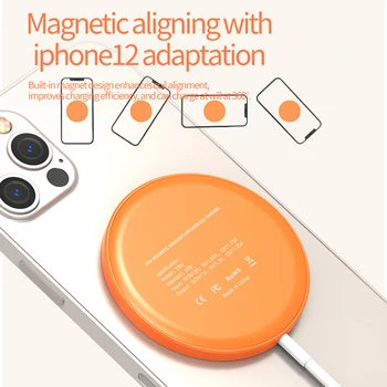 Baseus Magnet Juhtmeta Laadija iPhone 12 Pro Max Laadija Kaabel Magnet Kiire Laadija iPhone Traadita Laadimise Pad