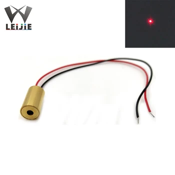 5V Cross Line Dot MINI 650nm 9mm 5mW Punane Laser Pea Laser Positsioneerimine Lamp Pooljuht Laser-LED-Mooduli LD