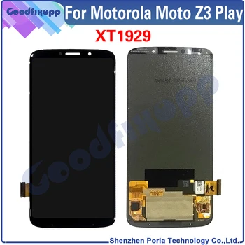 Testida AAA Motorola Moto Z3 Mängida LCD Ekraan Puutetundlik Digitizer Assamblee Motorola Moto Z3Play XT1929 Asendamine