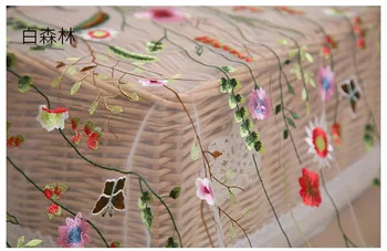 3 AASTAT/Palju lille tikand, pits kangas multicolour 140cm lai elastne ja läbipaistev jaoks pits võrgusilma tikand kleit