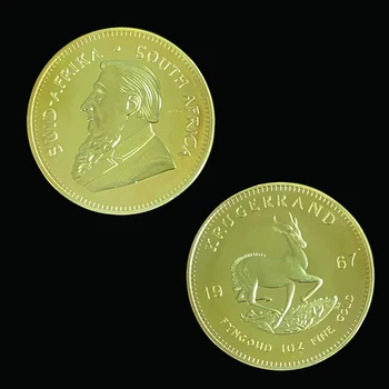 1967. aastal Lõuna-Aafrika Krugerrand 1OZ Kulla Mündi Paul Kruger Sümboolne Väärtus Laekuva