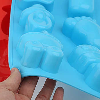 Uus kuum Müük Silikoon Bakeware Silikoon Hallituse Jelly Puding Šokolaadi Kook Kaunistamiseks Beebi Auto Suu Kandma Pudel