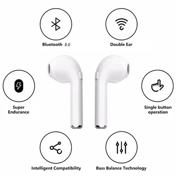 I7s TWS Bluetooth Kõrvaklapid Sport Veekindel Peakomplekt Earbuds Muusika Kuularid Eest, Huawei ja Iphone Xiaomi Juhtmeta Kõrvaklapid
