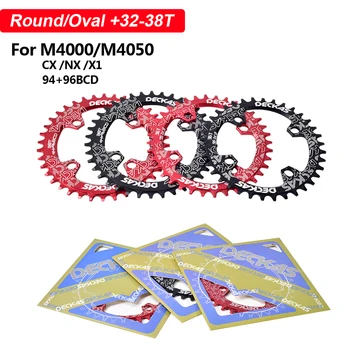 94+96 BCD jalgratta chainwheel 32T 34T 36T 38T MTB ratas Chainring mägi Crown Ring, Ovaal jaoks M4000 M4050 GX NX X1 Vänt