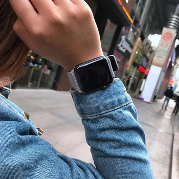 Kangas+Nahk Rihm Apple Vaata SE Rihm 44mm 40mm 42mm 38mm käepaela smartwatch Accessorie Käevõru iwatch seeria 3 4 5 6