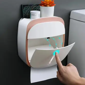 Wc koe kast kohandatud plastikust mitte-auk loominguline paberi kasti wc seina riputamise kudede kasti rulli paberi kasti