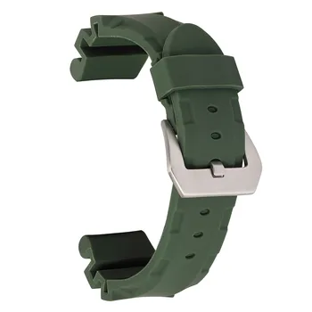 Watchband 22mm 24mm silikoonkummist Kella Rihm Ansamblid Veekindel Kellad Vöö Käepaela Must/Roheline/Sinine/Kollane