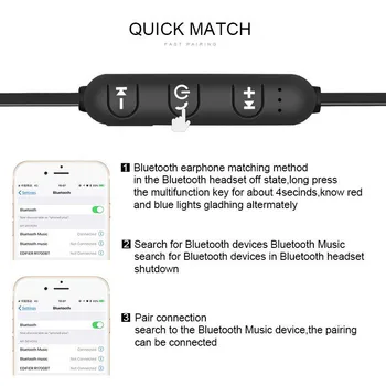 Bluetooth-traadita kõrvaklapid peas telefon stereo magnet muusika handsfree kõrvaklapid iphone samsung 11 xiaomi kõik telefoni earbuds