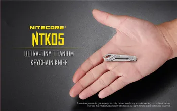 NITECORE NTK05 Mini Titaan Utility Võtmehoidja Nuga Kaasaskantav EDC Vahend, Kokkuklapitavad taskunuga