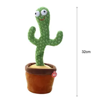 80% Dropshipping!!Naljakas nukk cactus automaatselt liigub cute cartoon cactus tantsu leibkonna mänguasjad