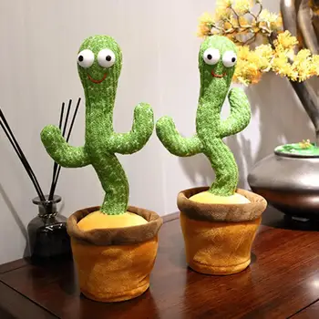 80% Dropshipping!!Naljakas nukk cactus automaatselt liigub cute cartoon cactus tantsu leibkonna mänguasjad
