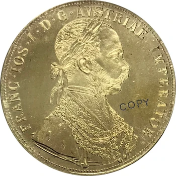 1903 Austria Habsburg 4 Ducats Franz Joseph I Kuldmündi Messing Kollektsiooni Eksemplar Mündi