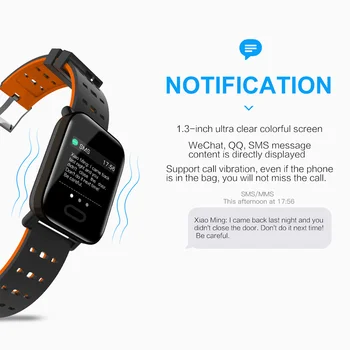 1.3 Tolline A6 Smart Watch Mehi Täis Touch Fitness Tracker Vererõhk Smart Kella Naiste Smartwatch Veekindel Pulsikell