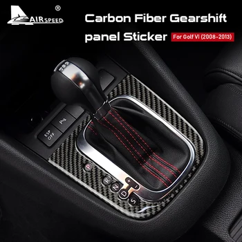 RHD LHD Volkswagen VW Golf 6 GTI R MK6 Tarvikud Päris Carbon Fiber Kleebis käiguvahetuse Paneeli Katta Sisekujundus