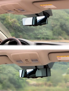 300mm Auto HD Abistamine Peegel Suur Nägemus Anti-glare Tõend Nurga Panoraam Auto Interjöör Blu-ray Rearview mirror lainurk-len