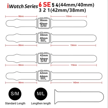 Rihm Apple Watch band 44mm 42mm smartwatch 40mm 38mm Sport Silikoon watchband vöö, käevõru iWatch seeria 6 SE 5 4 3 2