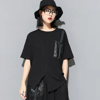 Max LuLu Korea Fashion Luksus Stiilis Daamid Punk Tops Tees Naiste Must Kawaii Riided Segast Naiste Puuvillane Harajuku T-Särgid