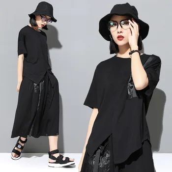 Max LuLu Korea Fashion Luksus Stiilis Daamid Punk Tops Tees Naiste Must Kawaii Riided Segast Naiste Puuvillane Harajuku T-Särgid
