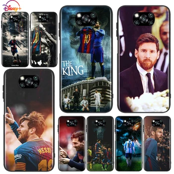 Kuningas Messi 10 Xiaomi Poco X3 NFC M2 X2 F2 F3 C3 M3 F1 Pro Mi Mängida A3 A2 A1 6 Lite Must Pehme Telefoni Puhul