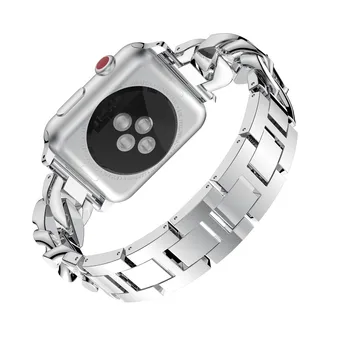 Naised, Daamid Käevõru Apple Watch Band Seeria 6 SE 5 4 3 Moekas Diamond Kauboi Kett Rihma 40mm/44mm/42/38mm Metallist Vöö