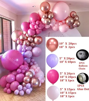 DIY Baby Shower Pool Taust Roosa Valge Õhupallid Vanik Arch KOMPLEKT Pulm, Sünnipäev 3D Liblikas Decor Globos Lapsed Mänguasjad
