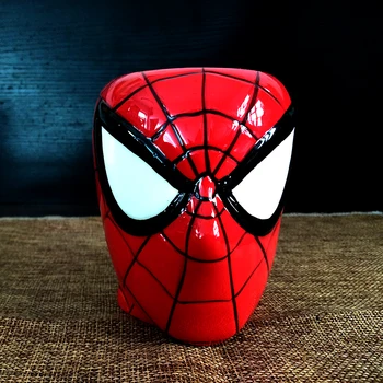 Disney Captain America Cup Spiderman Keraamiline Suure Võimsusega Vee Tassi Kruus 450ml Kohvi Tassi Tee Tassi