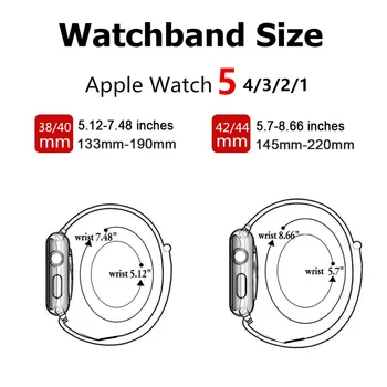 Nylon Rihma Aasa Apple Watch band 40mm 44mm watchband Sport Vöö, Käevõru correa 38mm 42 mm iWatch Seeria 5 4 3 SE 6