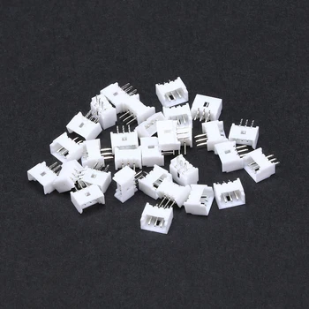 50tk Micro JST 1,25 mm 2P 3P 4P 5P 6P 7P 8P 10 P straight Pin Female Connector PCB PARDAL Valge 1.25