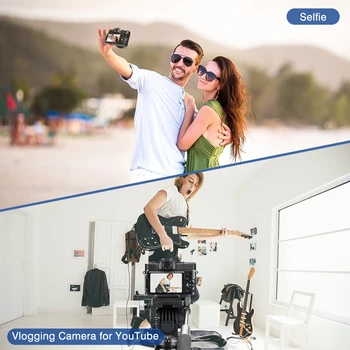 KOMERY digitaalkaamera Vlogging Videokaamera YouTube WIFI Kaasaskantavate käeshoitavate 16X Digitaalne Suum 30MP HD Väljund Selfie Cam