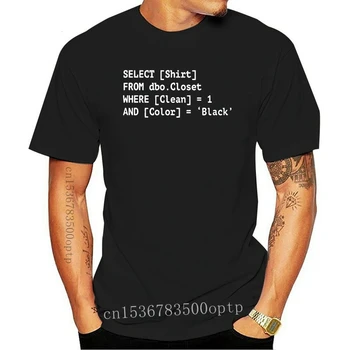 Naljakas SQL Tshirts Kooder Särk Programmeerija Tshirt Programmeerimine meeste T-särk