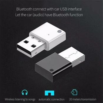 Bluetooth-USB-Adapter 5.0 kiire Stabilizer Auto Raadio Subwoofer, Võimendi Multimeedia Audio Adapter Klaviatuur, Hiir