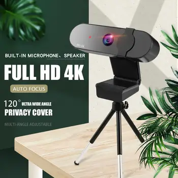 Autofookus Veebikaamera Sailvde 4k 1080p koos Mikrofoniga, USB-2k Juhi-tasuta Laptop Arvuti Web Cam Mini Kaamera ja Video Pildistamine Kaamera