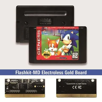 Soniced Mäng Hedgehog Kadunud Maailmad - USA Silt Flashkit MD Kaardi jaoks Sega Genesis Megadrive Video Mängu Konsool