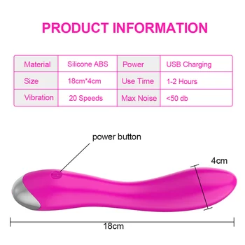 G-Spot Vibraator AV Võlukepp Tupe Massager Sugu Mänguasjad Naine Laadimine USB Naiste Masturbator 20 Kiirused Kliitori Stimulaator