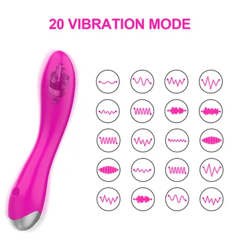 G-Spot Vibraator AV Võlukepp Tupe Massager Sugu Mänguasjad Naine Laadimine USB Naiste Masturbator 20 Kiirused Kliitori Stimulaator